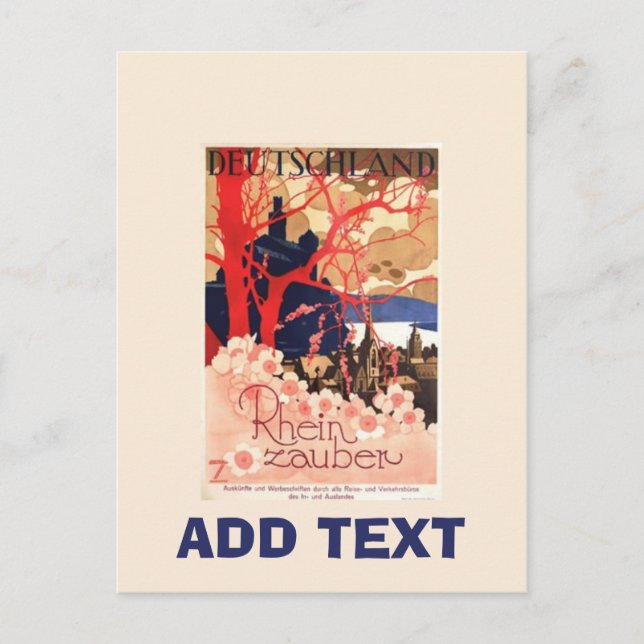 Vintage German , edit text Postcard (Front)