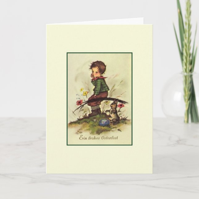 Vintage German Osterfest Easter Card (Front)