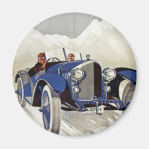 Vintage German Road Race Ad Magnet
