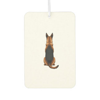 Vintage German Shepherd Back View Dog Illustration Air Freshener
