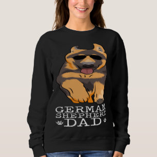 Vintage German Shepherd Dad Dog For Papa Father Sweatshirt