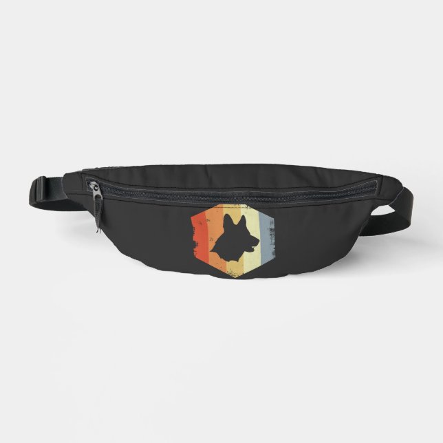 Vintage German Shepherd Fanny Pack (Front)