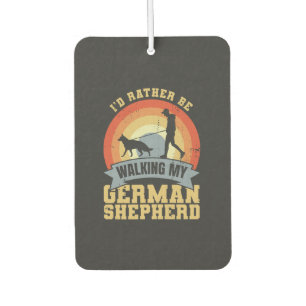 Vintage German Shepherd Owner Saying Air Freshener