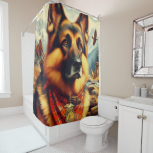 Vintage German Shepherd Painting