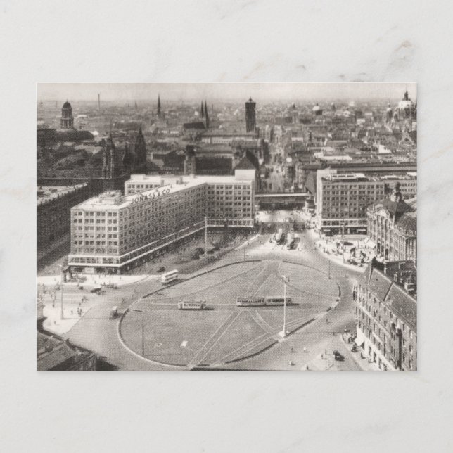 Vintage Germany, Berlin Alexanderplatz Postcard (Front)