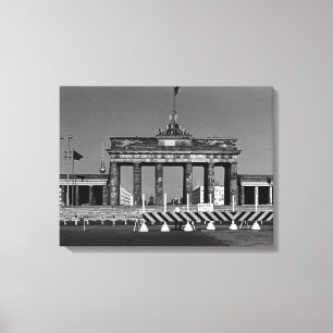 Vintage Germany Berlin Brandenburg Gate Canvas Print