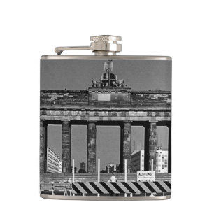 Vintage Germany Berlin Brandenburg Gate Hip Flask