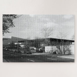 Vintage Germany Berlin new national gallery Jigsaw Puzzle