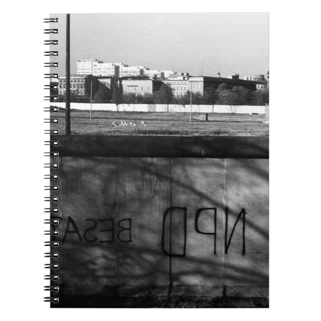 Vintage Germany Berlin wall 1970 Notebook (Front)
