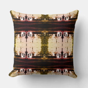 Vintage Germany Border posts East West Berlin Thro Throw Pillow