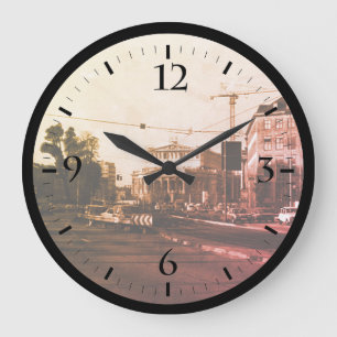 Vintage Germany Frankfurt opera Large Clock