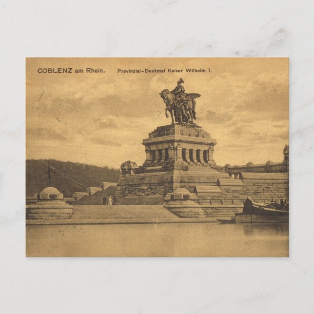 Vintage Germany,  Koblenz am Rhein Postcard (Front)