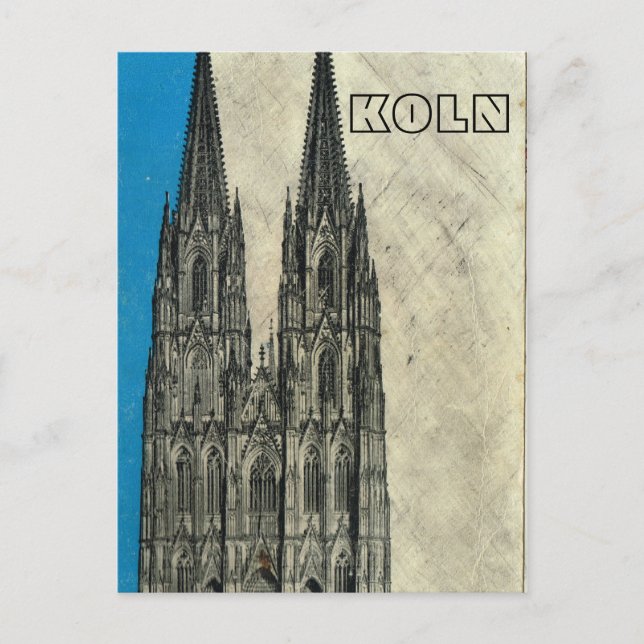 Vintage Germany,  Koln Cathedral Postcard (Front)