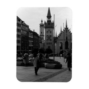 Vintage Germany Munich Church Marienplatz Magnet
