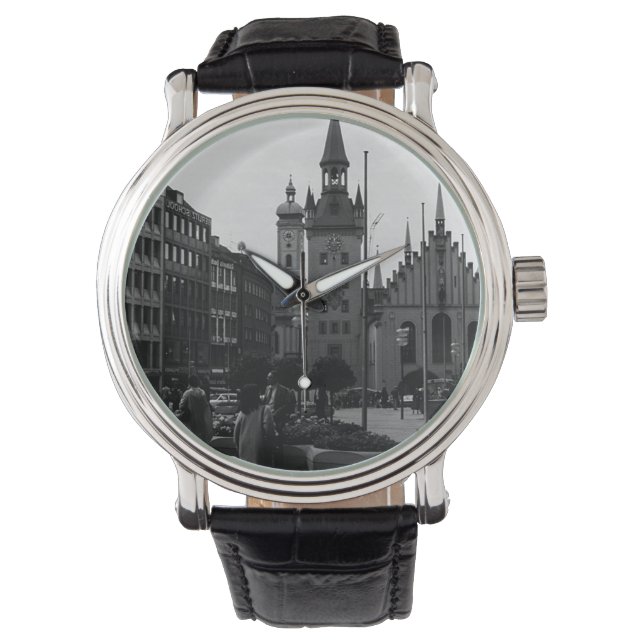 Vintage Germany Munich Church Marienplatz Watch (Front)