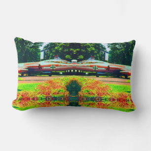 Vintage Germany Munich Deutsch Museum starfighter Lumbar Pillow