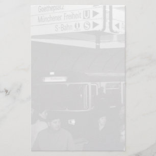 Vintage Germany Munich Station Marienplatz 70s Stationery