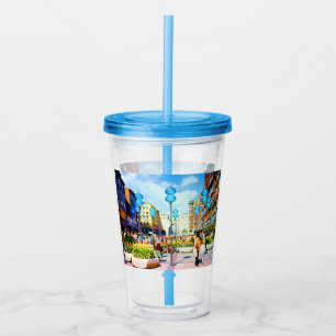 Vintage Germany Munich Towngate Karistor Acrylic Tumbler