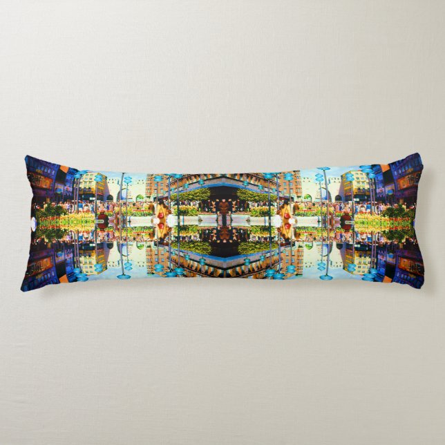 Vintage Germany Munich Towngate Karistor Body Pillow (Front)