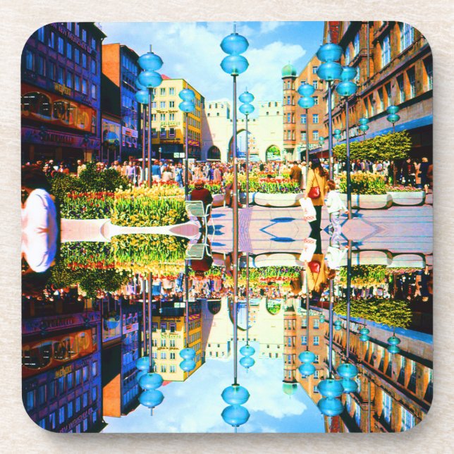 Vintage Germany Munich Towngate Karistor Coaster (Front)