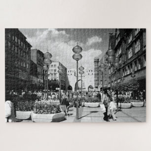 Vintage Germany Munich Towngate Karistor Jigsaw Puzzle