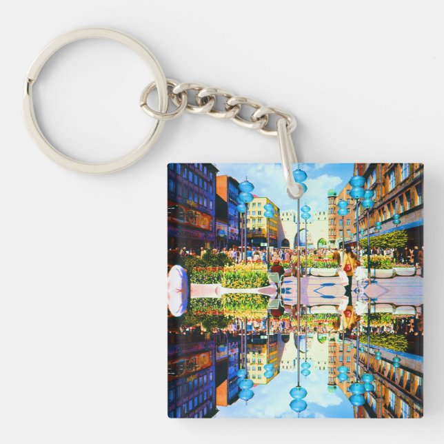Vintage Germany Munich Towngate Karistor Keychain (Front)