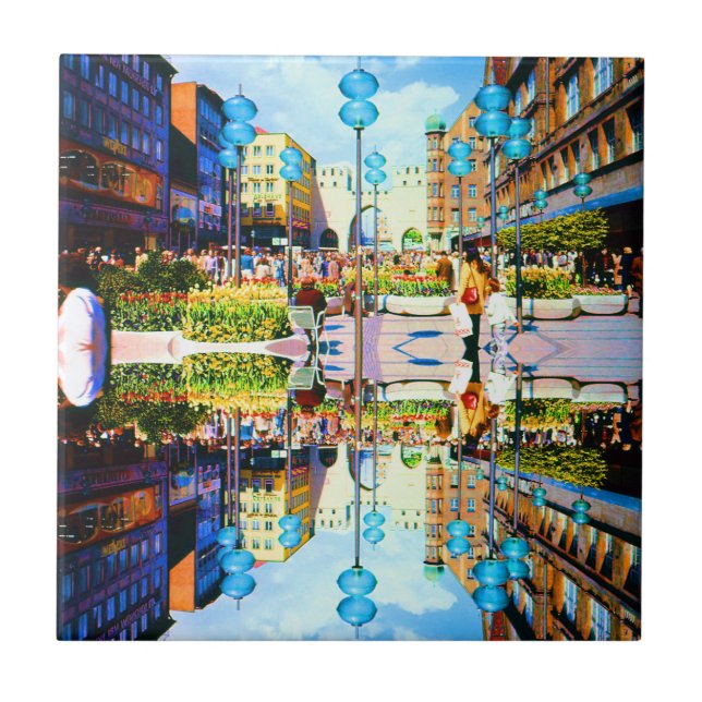 Vintage Germany Munich Towngate Karistor Tile (Front)