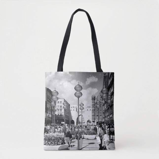 Vintage Germany Munich Towngate Karistor Tote Bag (Front)