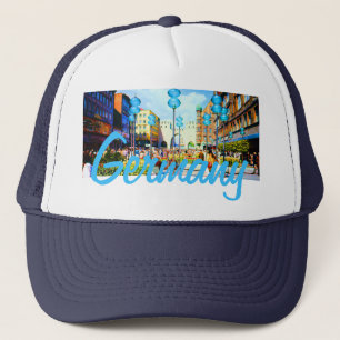 Vintage Germany Munich Towngate Karistor Trucker Hat