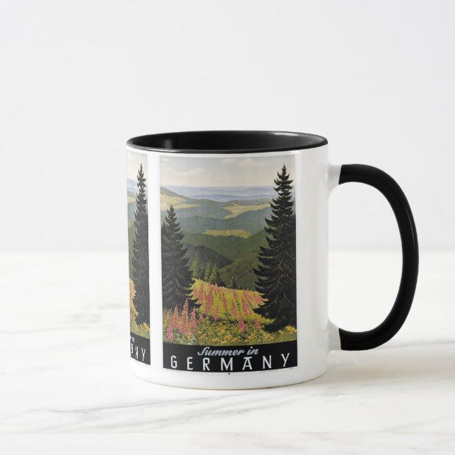 Vintage Germany Summer Landscape Travel Gift Mug (Right)