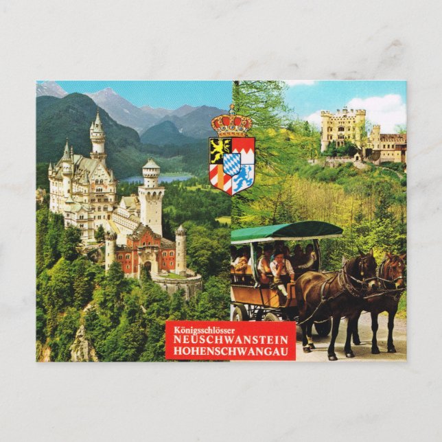 Vintage Germany, Vintage germany, Neuschwanstein Postcard (Front)