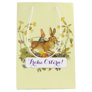 Vintage Gernan Happy Easter     Medium Gift Bag