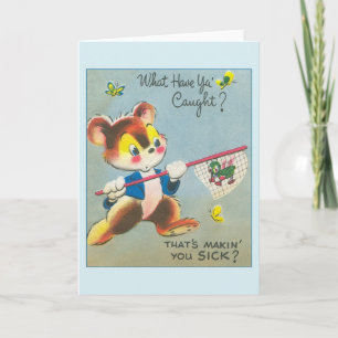 Vintage Get Well Greeting Card