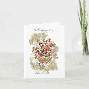 Vintage Get Well with Flowers Card