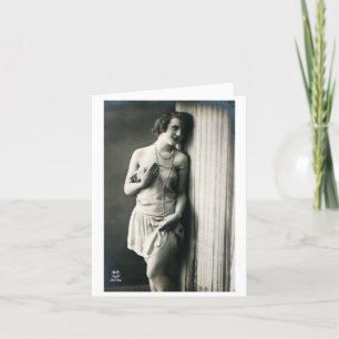 Vintage - Getting Comfy at the End of the Day, Card