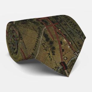 Vintage Gettysburg Pennsylvania Park Map (1916) Tie