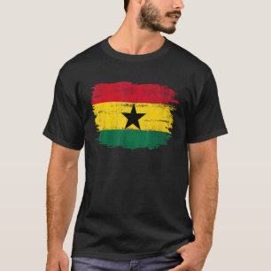 Vintage Ghana Flag For Ghanaian   T-Shirt