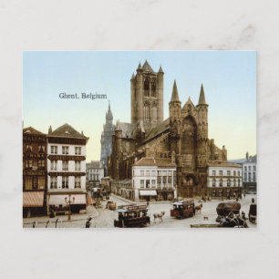 Vintage - Ghent, Belgium Postcard