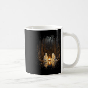 Vintage Ghost Campfire Camping Gothic Halloween Coffee Mug