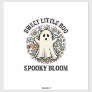 Vintage Ghost Floral Cute Halloween Boo Bouquet_1