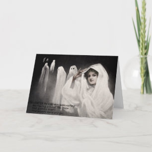 Vintage Ghost Halloween Card