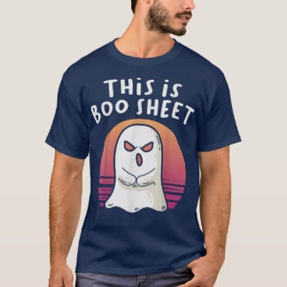 Vintage Ghost This Is Boo Sheet Costume Halloween  T-Shirt