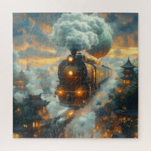Vintage Ghost Train Jigsaw Puzzle