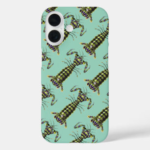Vintage Giant Mantis Shrimp Marine Art Print iPhone 16 Case