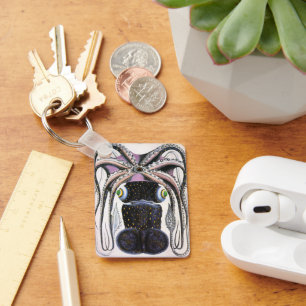 Vintage Giant Octopus or Squid, Marine Life Animal Keychain