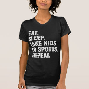 VINTAGE Gift Eat Sleep Take Kids to Sports Repeat T-Shirt