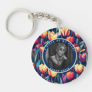 Vintage Gift Ideas Photo Tulip Keychain