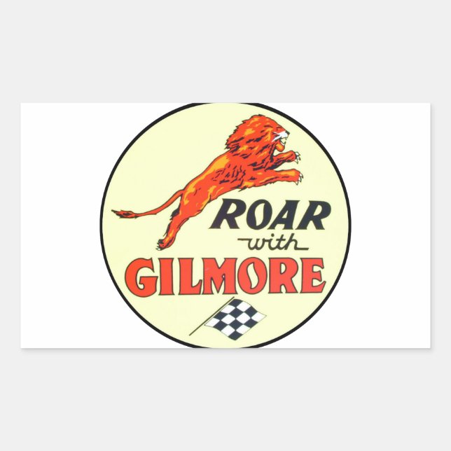 vintage gilmore gasoline sticker (Front)