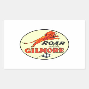 vintage gilmore gasoline sticker