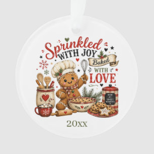 Vintage Gingerbread & Cookie Baking Christmas Ornament